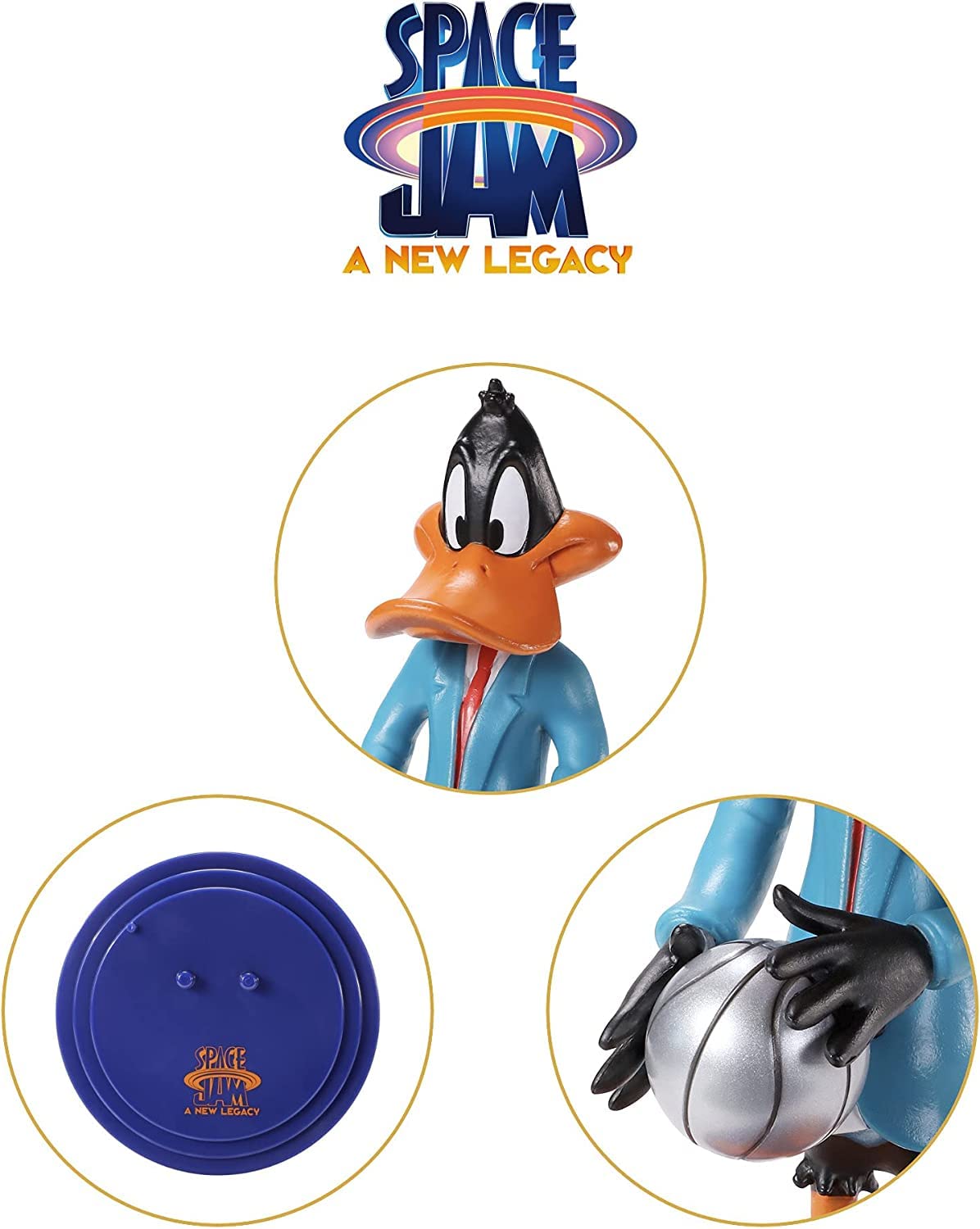 Amazon.com: BendyFigs Space Jam Daffy Duck : Toys & Games